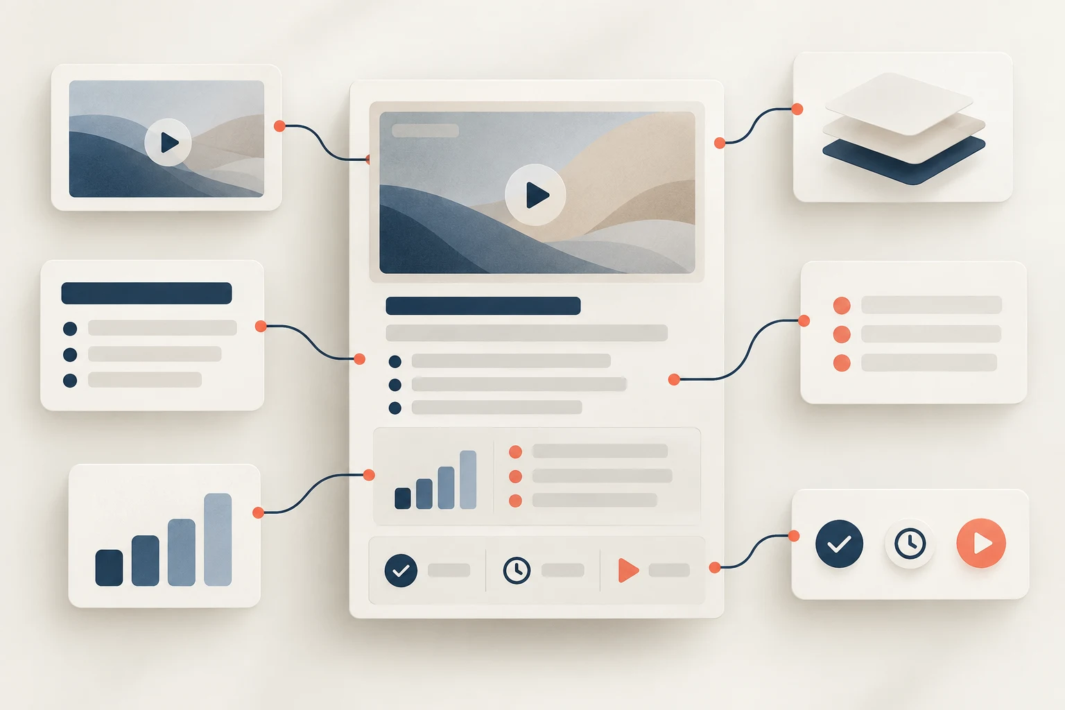 A video brief combines source context, the key takeaway, supporting evidence, and a watch decision.