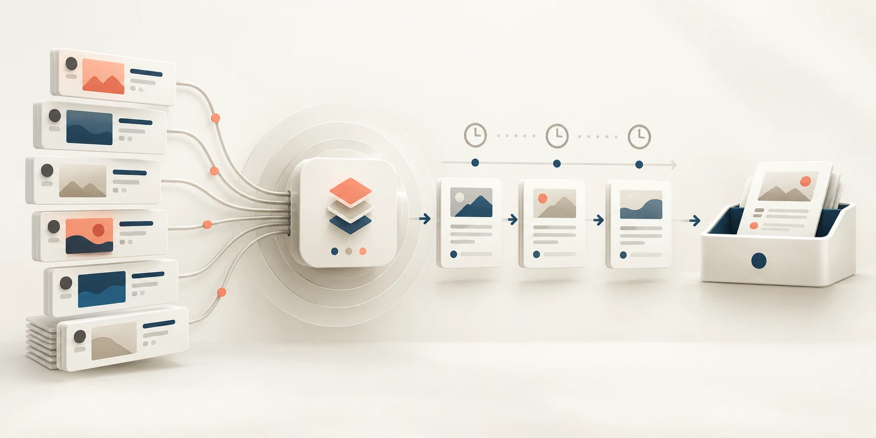 Multiple selected video channels become scheduled email briefs at the subscriber’s chosen cadence.